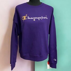 🆕 Champion Sweatshirt Women's Medium Star Logo Powerblend Crewneck
